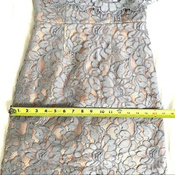 JARLO Adeline all over lace bandeau dress Gray - Picture 7 of 16